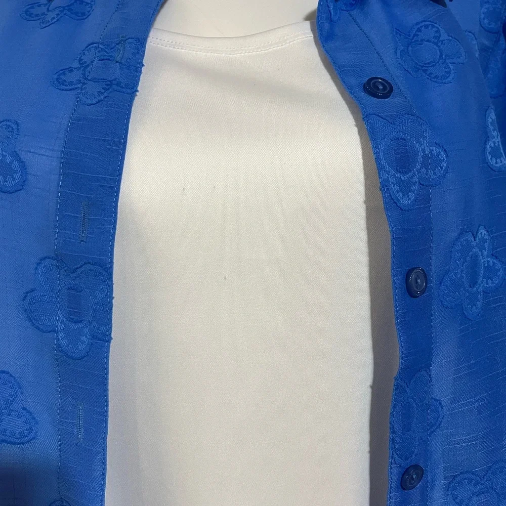 Alfred Dunner 2 Piece Blue Top, S - Picture 8 of 9